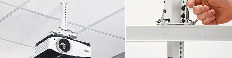 Projector ceiling mount for suspended ceilings
