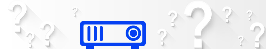 Which projector is installed on the ceiling mount?