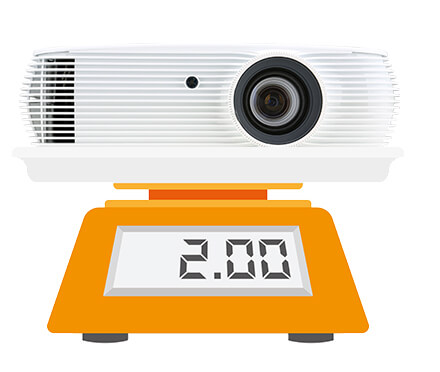 How heavy is the projector?