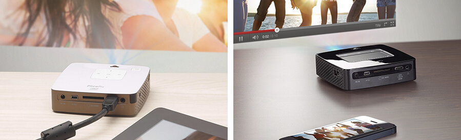 Size ratio of projectors