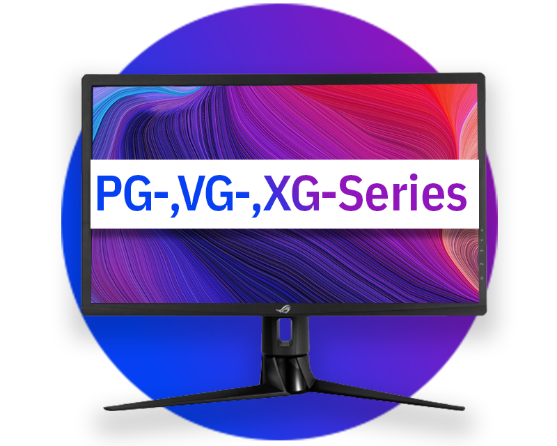 Asus Gaming Monitors (PG, VG, XG Series)