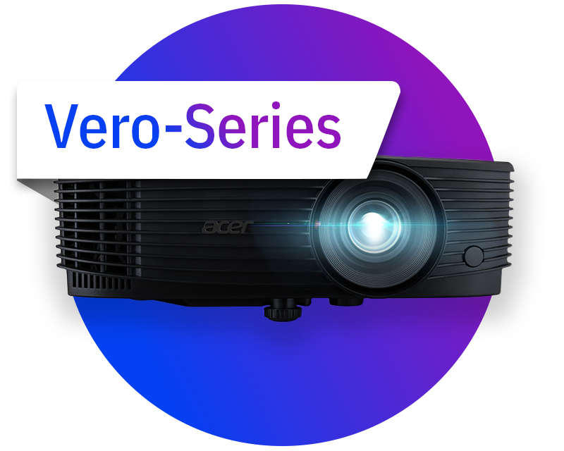 Acer energy efficient projectors with low environmental impact (Vero-Series)