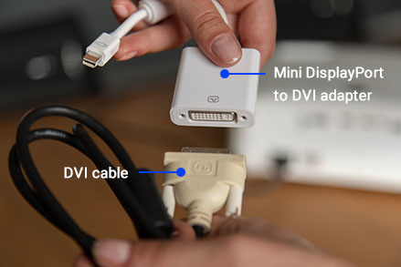 Mini DisplayPort to DVI adapter Mini DisplayPort to DVI adapter