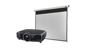Projector and stationary screen