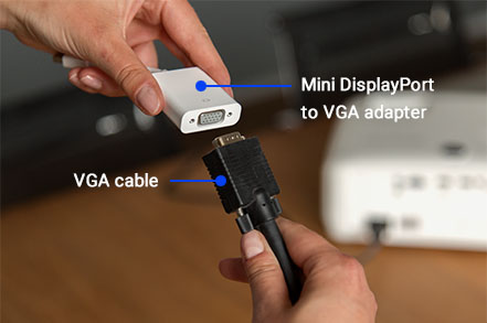 Mini DisplayPort to VGA adapter Mini DisplayPort to VGA adapter